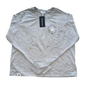 NWT Peloton Together We Go Far Cropped Long Sleeve T-Shirt